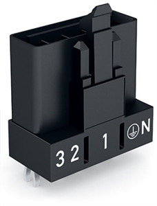 Stecker für Leiterplatten gerade 5-polig schwarz