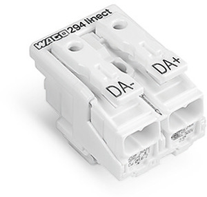 Leuchtenanschlussklemme Drücker extern für Linect® weiß