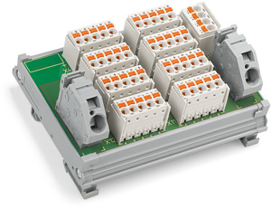 Potentialverteilermodul 4 Potentiale mit je 6 Klemmstellen