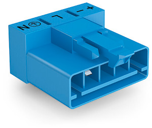 Stecker für Leiterplatten abgewinkelt 5-polig blau