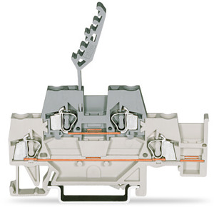 Doppelstockklemme 2,5qmm grau 500V 20A mit Querbrückung