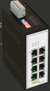Industrial-Switch 8 Ports 1000Base- T schwarz