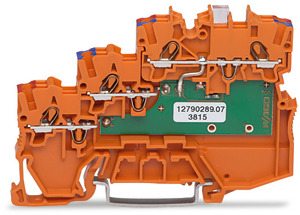 3-L-Initiatoreneinspeiseklemme LED grün 1 mm² orange