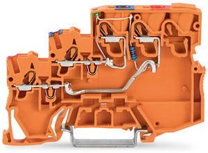 3-L-Initiatoreneinspeiseklemme LED grün Einsp.Steuerschr.orange