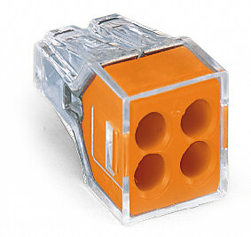 Verbindungsdosenklemme ein- und mehrdrähtige Leiter max. 2,5mm²