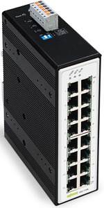 Industrial-Switch 16 Ports 1000Base-T schwarz Priorisierung