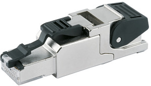 ETHERNET-Stecker RJ-45 Cat. 6A axia l Code T568A AWG 22