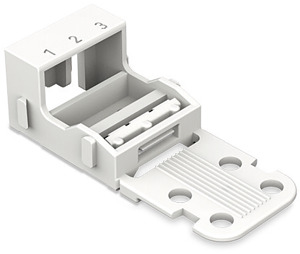 Befestigungsadapter für 3-L-Klemme Serie 221 mit R-fuss für steh. Mon.