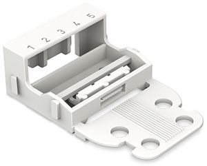 Befestigungsadapter für 5-L-Klemme Serie 221 mit R-fuss für steh. Mon.
