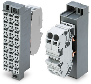 Potentialblock Aufdruck 1-24...2 Einspeiseklemmen inkl. Abschlussplatte