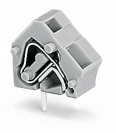 Einzelklemme 2,5qmm 1Lötstift 7,5/7,62mm schw. anreihb.