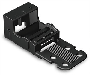 Befestigungsadapter für 3-L-Klemme Serie 221 mit R-fuss für lieg. Mon.
