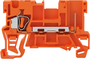1-Leiter/1-Pin-Basisklemme für Tragschiene 35x15...35x7,5 4mm² orange