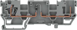 1-L-1-Pin-Dioden-Basisklemme 4qmm grau 0,08-4qmm Kathode rechts
