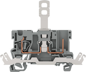 1-L-1-Pin-Schirm-Trenn-Basisklemme grau 0,08-4qmm 400V 6kV 16A