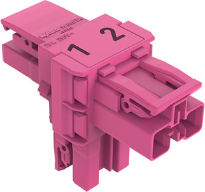 T-Verteiler 2-polig Kod. B pink