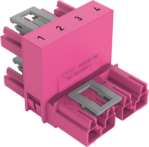 h-Verteiler 4-polig Kod. B pink