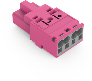 STIFTTEIL KOD.B 2P. 2L PINK Rastm.10mm Aufd.I+undI-