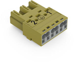 Stecker 3-polig Kod. B hellgrün