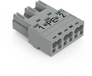 Stecker 3-polig Kod. B grau