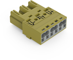 Stecker 3-polig Kod. B hellgrün