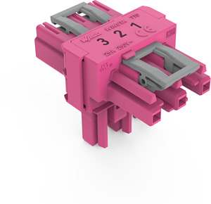 T-Verteiler 3-polig Kod. B pink
