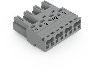 Stecker 4-polig Kod. B grau