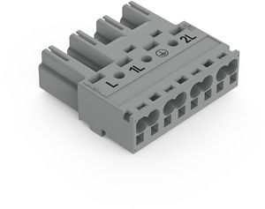 Stecker 4-polig Kod. B grau