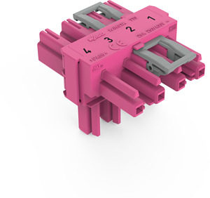 T-Verteiler 4-polig Kod. B pink