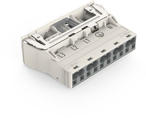 Stecker 5-polig weiss 2x0,5-4qmm PE-Direktkontakt