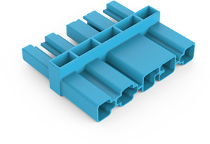 Zwischenkupplung 5-polig 1xStecker/1xBuchse blau