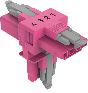 T-Verteiler 4-polig Kod. B pink
