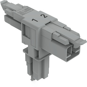 T-Verteiler 2-polig Kod. B grau