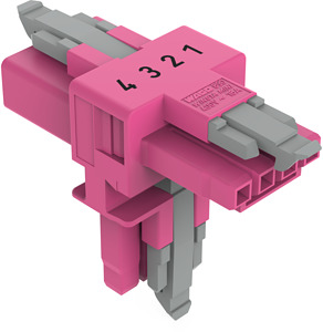 T-Verteiler 4-polig Kod. B pink