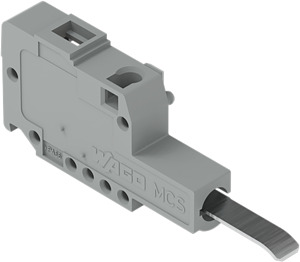 Prüfsteckermodul 5mm mit Kontaktzunge Serie236 grau