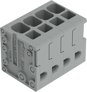 Leiterplattenklemme 4mm² Rastermaß 5mm blau