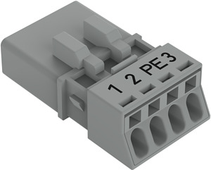 Stecker 4-polig grau