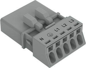 Stecker 5-polig Kod. B grau