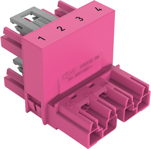 h-Verteiler 4-polig Kod. B pink