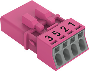 Stecker 4-polig pink