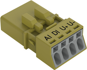 Stecker 4-polig hellgrün