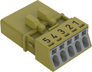 Stecker 5-polig Kod. B hellgrün