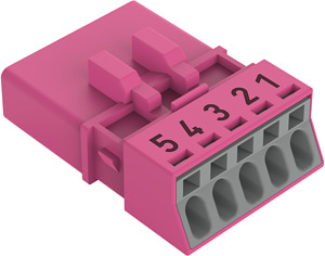 Stecker 5-polig Kod. B pink