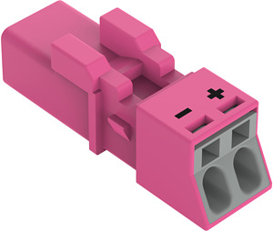 Stecker 2-polig Kod. B pink