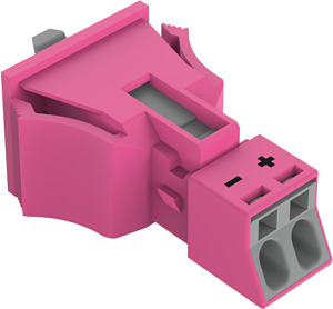 Snap-In-Stecker 2-polig Kod. B pink