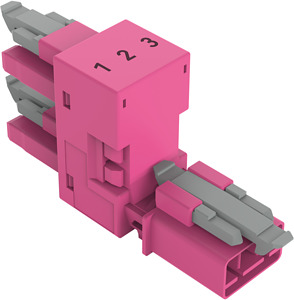 h-Verteiler 3-polig Kod. B pink