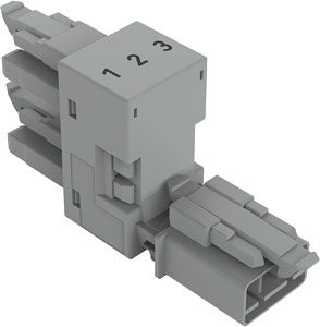 h-Verteiler 3-polig Kod. B grau