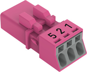 Stecker 3-polig pink