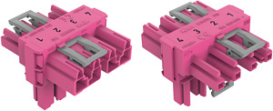 T-Verteiler 4-polig Kod. B pink