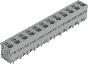 Leiterplattenklemme 6mm² Rastermaß 12,5mm grau